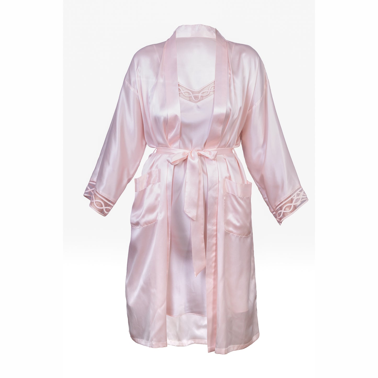 Clásico / Camisa Dormir Rosa + Bata