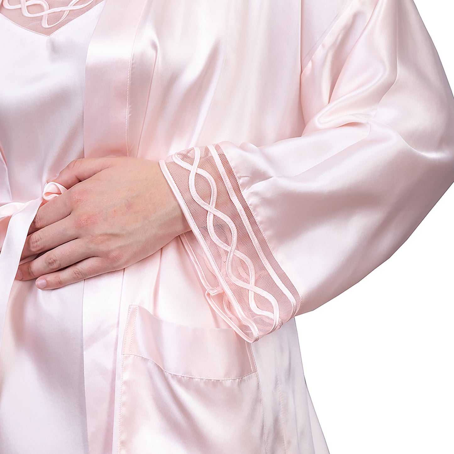 Clásico / Camisa Dormir Rosa + Bata