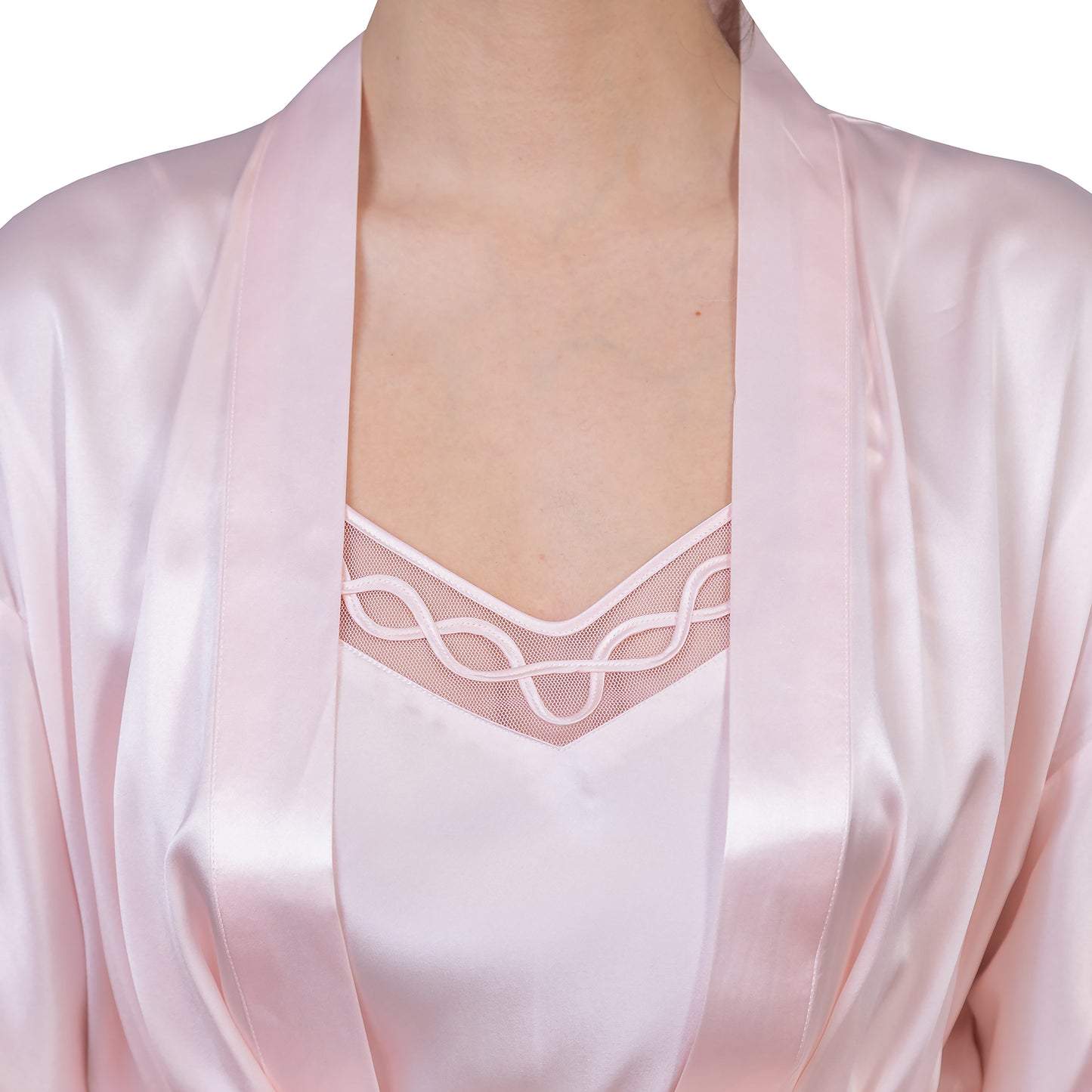 Clásico / Camisa Dormir Rosa + Bata